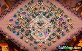 Top Clash of Clans TH17 Base Layouts & Map #51488