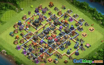 Top Copy Base Layout for Clash of Clans Town Hall 17 #51718