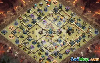 Best Copy Base Layout for TH17 Clash of Clans #51783