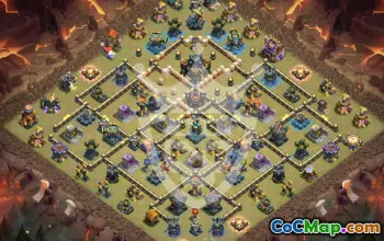 Top Copy Town Hall 17 Base Layouts & Maps #51784