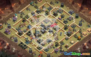 Top CLASH of CLANS TOWN HALL 17 Base Layouts #51856