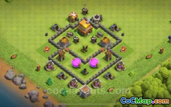 TH4 Max Farming Base - مكافحة كل شيء ونسخ الرابط 2024 #18005