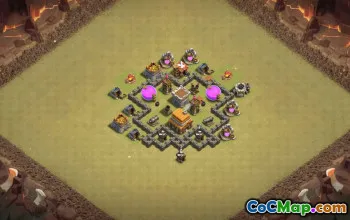 town hall 4, trophy/war base layout #38866