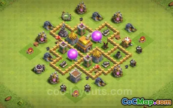 TH5 Farming Base - Anti Everything Link | Clash of Clans 2024 #18141