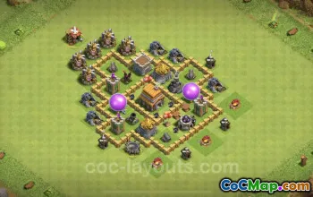 Liên kết cơ sở canh tác TH5 - Anti Air - Clash of Clans #18258