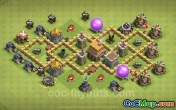 TH5 Trophy Base - Obrana proti všemu pro Clash of Clans #18168