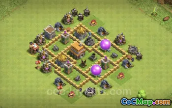 Bản sao cơ sở cúp TH5: Phòng không cho Clash of Clans #18266