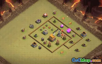 Copy Town Hall 5 Base Layouts for Clash of Clans #37206