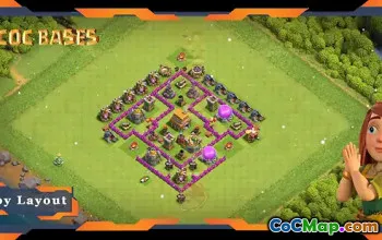 TH6 Defense Base: Anti 2/3 Stars & Anti Air Layout #19649