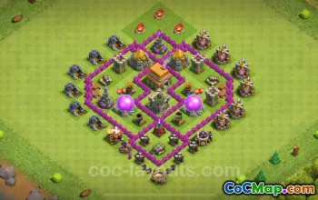 TH6 Farming Base 2024: Anti 2 Stars & Complete Defense #18342
