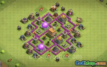 TH6 Farming Base: Anti 3 Stars Hybrid Design Guide #23690