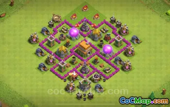 Hướng dẫn cơ sở nuôi TH6 - Anti Air Hybrid cho CoC 2024 #18356