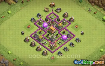 TH6 Farming Base Link - Clash of Clans Hybrid Layout #18387