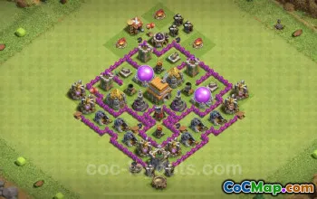 TH6 Farming Base Link - Hybrid Layout for Clash of Clans #23730