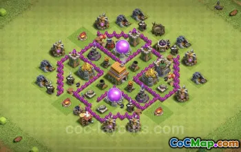 TH6 Max Farming Base Copy - Clash of Clans Hybrid Layout #23726