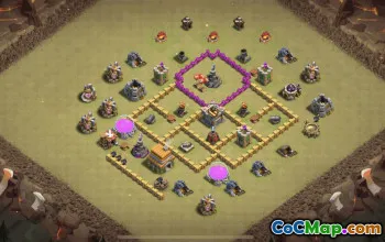 Copy TH6 Base Layouts for Clash of Clans #36395