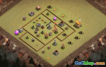 Copy Town Hall 6 Base Layouts for Clash of Clans #37267