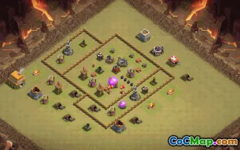 Copy Town Hall 6 Base Layouts for Clash of Clans #37272