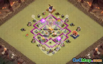 Top Clash of Clans TH6 Base Layouts & Copy Links #48442