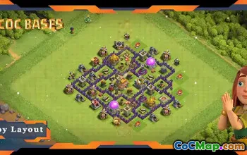 TH7 Anti Trophy Base: War/CWL Layout & Anti-Air Defense #20003