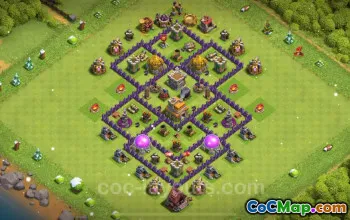 2024년 최대 레벨의 TH7 기본 사본 - Clash of Clans #17651