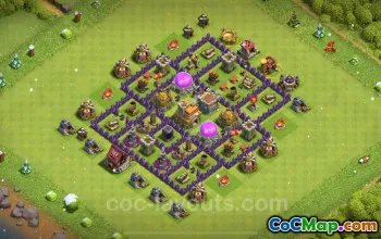 TH7 Farming Base: Anti 2 Stars & Everything - Clash 2024 #18514