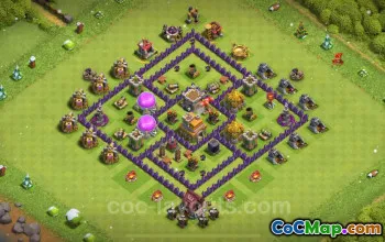 TH7 Farming Base - Anti 3 Stars - Clash of Clans 2024 #18519