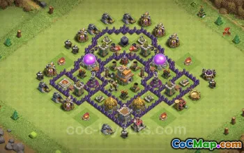 Th7 Farming Base - Hybrid Design for Clash of Clans #24020
