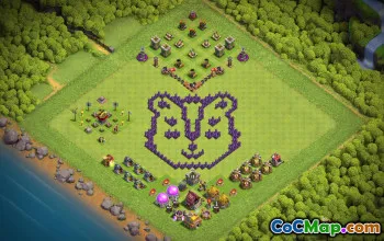 TH7 Skunk Face Progress Base Layout #51923