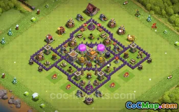 TH7 Max Base Copy - Anti Everything | Clash of Clans 2024 #18506