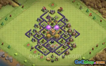 TH7 Max Farming Base Layout - Clash of Clans Design #24120