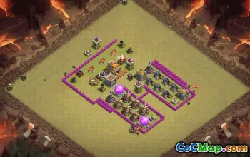 town hall 7, progress base layout #36990