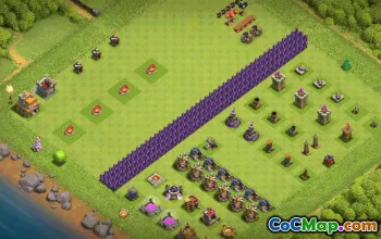 Top Town Hall 7 Base Layout with Copy Link #37172