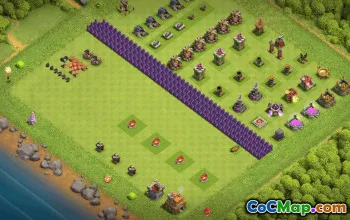 Top Town Hall 7 Base Layout to Copy #37281