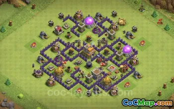 TH7 Trophy Base - Anti Everything Design for Clash of Clans #24062