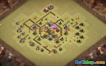 Top Clash of Clans TH7 Base Layouts & Map #34848