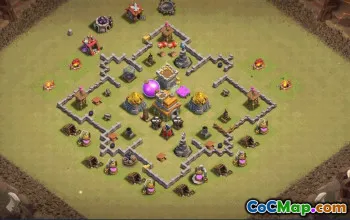Top Town Hall 7 Base Layouts & Maps #35033