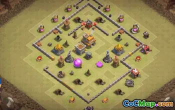 Top Town Hall 7 Base Layout with Link #35039