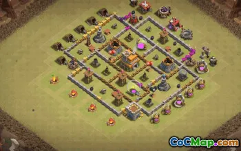 Best Town Hall 7 Base Layouts with Copy Link #35056