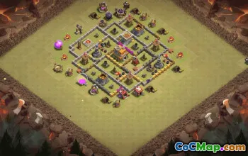 Top Town Hall 7 Base Layouts with Copy Link #35120