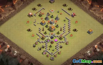 Best Copy Base Layout for TH7 Clash of Clans #35157
