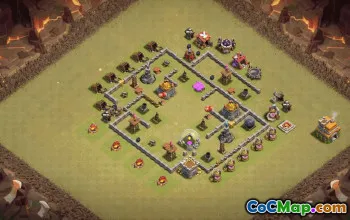 Best Copy Town Hall 7 Base Layouts for CoC #35158
