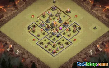 Top Town Hall 7 Base Layouts & Maps #35237