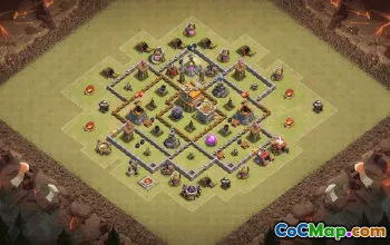 Best TH7 Clash of Clans Base Layouts with Links #35242