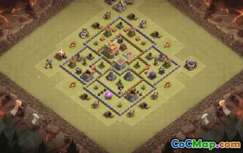 Top Town Hall 7 Base Layouts for Clash of Clans #35244