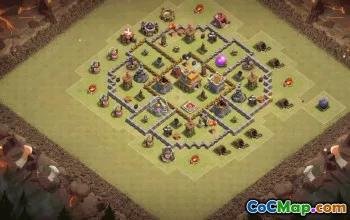 Top Town Hall 7 Base Layouts & Maps #35284