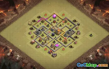 Top Town Hall 7 Base Layouts with Copy Link #35310