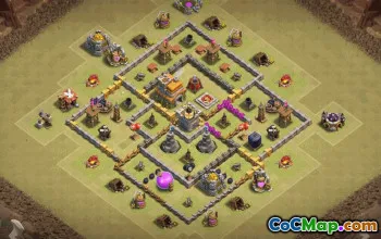 Top Town Hall 7 Base Layouts with Copy Link #35445