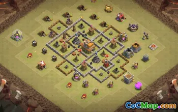 Top Town Hall 7 Base Layouts with Copy Link #35540