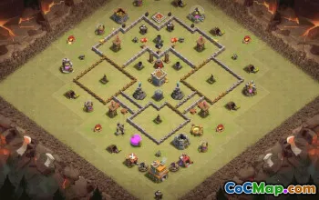 Best Town Hall 7 Base Layout with Link #35542
